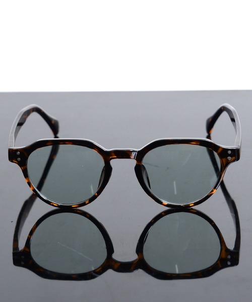 Revo.（レボ）の「＜BONJOUR＞CROWNPUNT COLOR LENS SUNGLASSES / 'ボンジュール' クラウンパント サングラス カラーレンズ クリアフレーム UVカット（サングラス・レディース・クリア/ライトグレー系/ブラウン系その他/ブラック×グレー/ブラック×ブルー/ブラウン・FREE）」の19枚目の写真