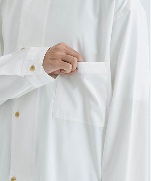 AFTERHOURS（アフターアワーズ）の「【AFTERHOURS / アフターアワーズ】MILITARY PAJAMA SHIRT（シャツ/ブラウス・メンズ・ホワイト/ブラック・3）」の7枚目の写真