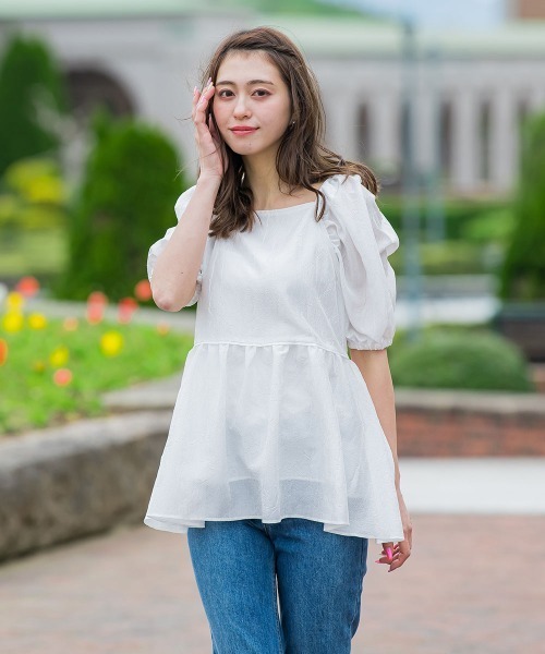 フクレジャガードブラウス≪洗濯機で洗える≫