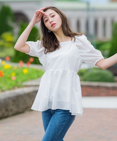 フクレジャガードブラウス≪洗濯機で洗える≫