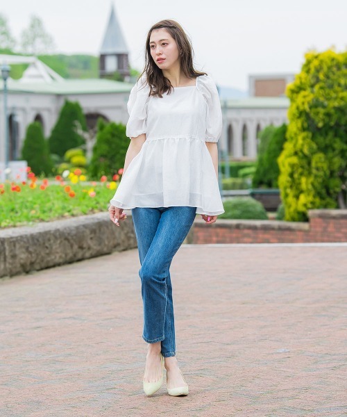 フクレジャガードブラウス≪洗濯機で洗える≫