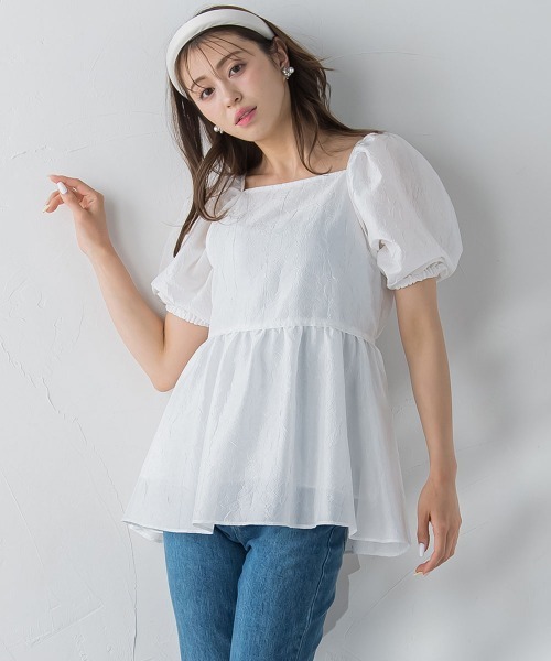 フクレジャガードブラウス≪洗濯機で洗える≫