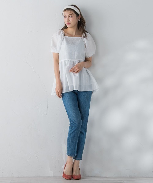 フクレジャガードブラウス≪洗濯機で洗える≫