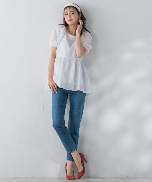 フクレジャガードブラウス≪洗濯機で洗える≫