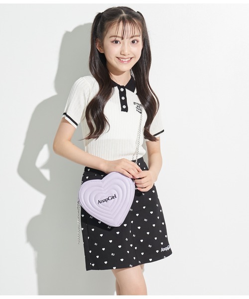 Girl's Heartスカート Girls heart スカート リボンピンセット クロ