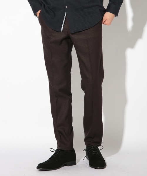 UNION STATION（ユニオンステーション）の「シャークスキンセンタープレススラックス（スラックス・メンズ・ブラウン/チャコールグレー・L/S/M/LL）」の2枚目の写真