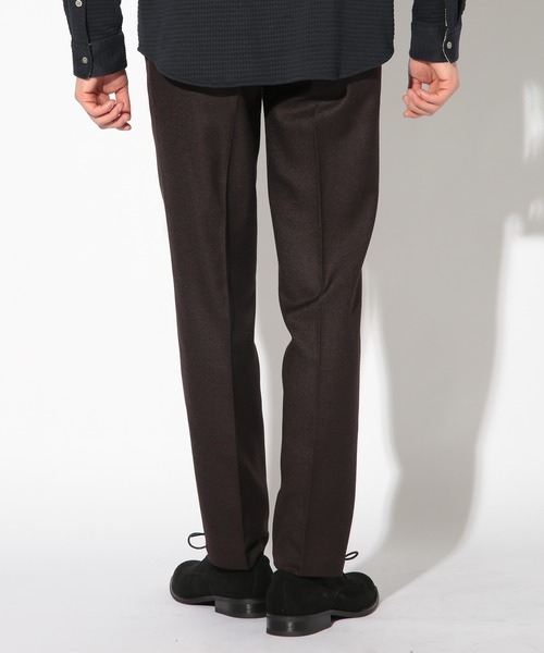 UNION STATION（ユニオンステーション）の「シャークスキンセンタープレススラックス（スラックス・メンズ・ブラウン/チャコールグレー・L/S/M/LL）」の5枚目の写真