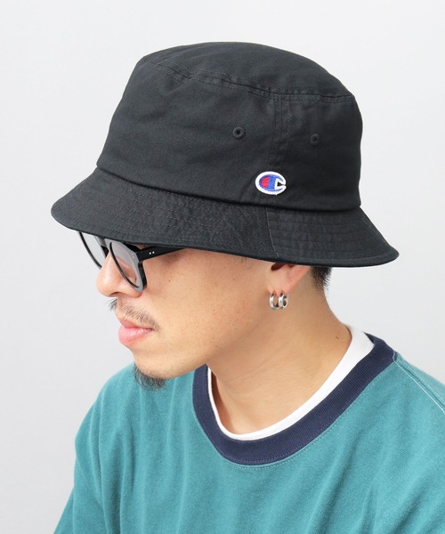 Champion(チャンピオン)の「スタンダード ツイル バケットハット(ハット・メンズ・ブラック/カーキ/オフホワイト/グレー/ネイビー/ベージュ・FREE)」の3枚目の写真