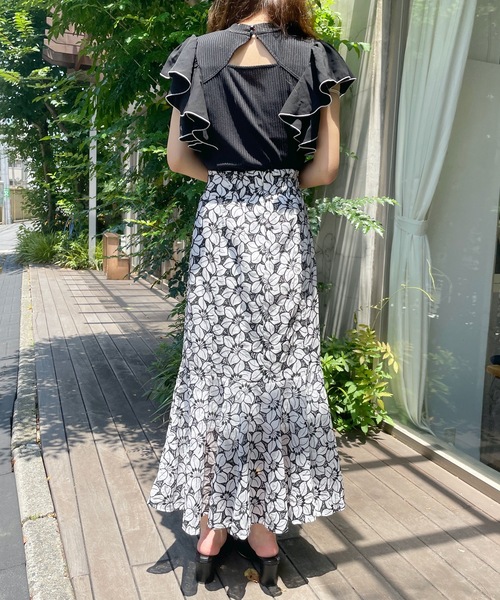 one way（ワンウェイ）の「配色フリルカットソー（Tシャツ/カットソー・レディース・ホワイト/ピンク/グレー/ブラック・FREE）」の19枚目の写真