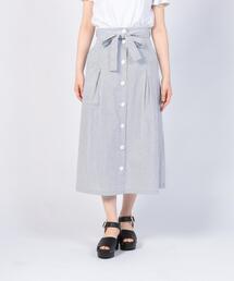 agnes b ラムレザー　ボーダースカート agnes b ラムレザー ボーダースカート