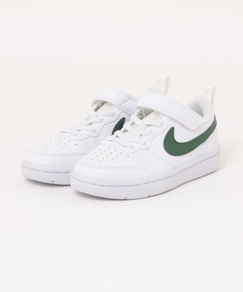 NIKE（ナイキ）の「《NIKE》ｺｰﾄ ﾎﾞﾛｰ LOW ﾘｸﾗﾌﾄ PS（スニーカー・キッズ・ホワイト/ホワイト×ピンク/ブラック×レッド/ブラック×ブラック/ホワイト系その他/ホワイト×ブラック/ホワイト系その他2/ホワイト×グリーン/ホワイト系その他3/ホワイト×ブルー/グレー系その他/ホワイト系その他4/ホワイト系その他5/ブラウン系その他/ホワイト×ネイビー・19.0cm/18.0cm/20.0cm/22.0cm/17.0cm/21.0cm/21.5cm/17.5cm/18.5cm/19.5cm/16.5cm/20.5cm）」の11枚目の写真