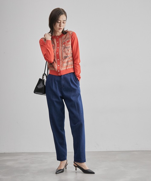 ROPE'（ロペ）の「テーパードデニムパンツ（デニムパンツ・レディース・ネイビー・38/36）」の3枚目の写真