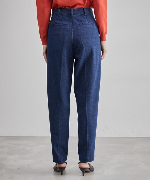 ROPE'（ロペ）の「テーパードデニムパンツ（デニムパンツ・レディース・ネイビー・38/36）」の6枚目の写真