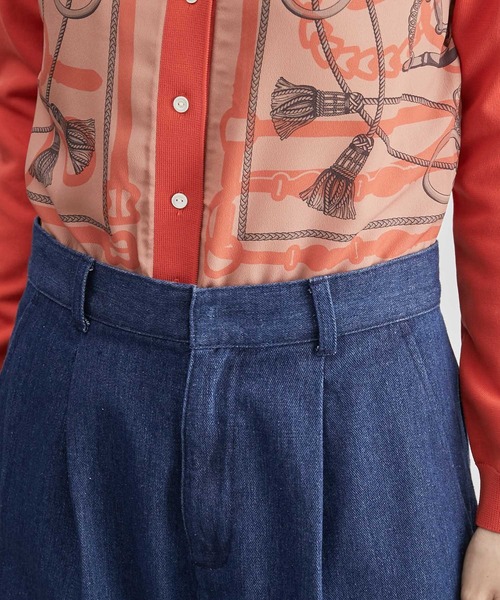 ROPE'（ロペ）の「テーパードデニムパンツ（デニムパンツ・レディース・ネイビー・38/36）」の7枚目の写真