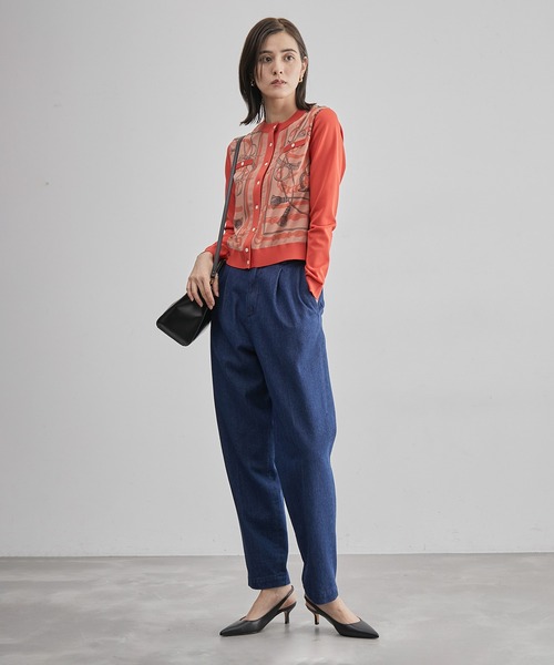 ROPE'（ロペ）の「テーパードデニムパンツ（デニムパンツ・レディース・ネイビー・38/36）」の12枚目の写真