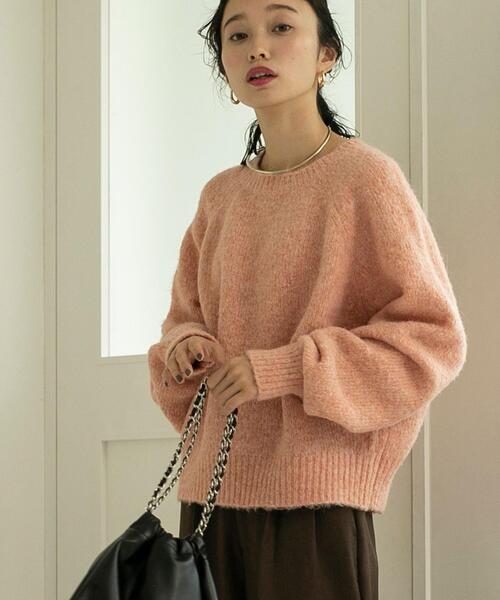 coen（コーエン）の「リングヤーンニットプルオーバー（ニット/セーター・レディース・ライトグレー/コバルトブルー/シャーベット・M/L）」の3枚目の写真