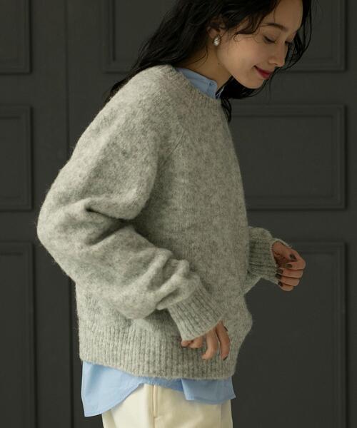 coen（コーエン）の「リングヤーンニットプルオーバー（ニット/セーター・レディース・ライトグレー/コバルトブルー/シャーベット・M/L）」の9枚目の写真