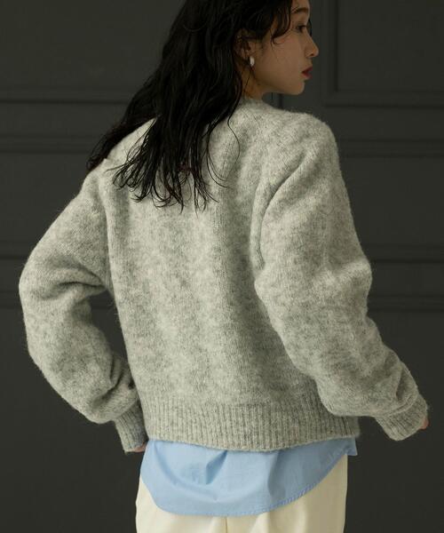 coen（コーエン）の「リングヤーンニットプルオーバー（ニット/セーター・レディース・ライトグレー/コバルトブルー/シャーベット・M/L）」の13枚目の写真