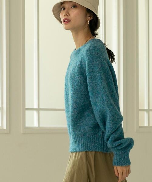 coen（コーエン）の「リングヤーンニットプルオーバー（ニット/セーター・レディース・ライトグレー/コバルトブルー/シャーベット・M/L）」の19枚目の写真