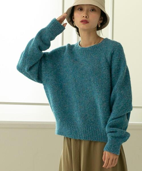 coen（コーエン）の「リングヤーンニットプルオーバー（ニット/セーター・レディース・ライトグレー/コバルトブルー/シャーベット・M/L）」の20枚目の写真