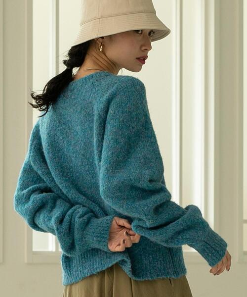 coen（コーエン）の「リングヤーンニットプルオーバー（ニット/セーター・レディース・ライトグレー/コバルトブルー/シャーベット・M/L）」の21枚目の写真