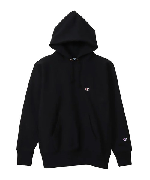Champion(チャンピオン)の「CHAMPION/チャンピオン パーカー 無地 コットンUSA 裏起毛 C3-Y133(パーカー・メンズ・ダークネイビー/オートミール/ブラック/グレー・XL/M/L)」の6枚目の写真