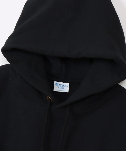 Champion(チャンピオン)の「CHAMPION/チャンピオン パーカー 無地 コットンUSA 裏起毛 C3-Y133(パーカー・メンズ・ダークネイビー/オートミール/ブラック/グレー・XL/M/L)」の8枚目の写真