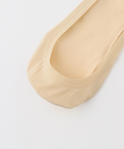 Honeys(ハニーズ)の「ナイロン浅カバーソックス(ソックス/靴下・レディース・ベージュ/ブラック・M/L)」の16枚目の写真