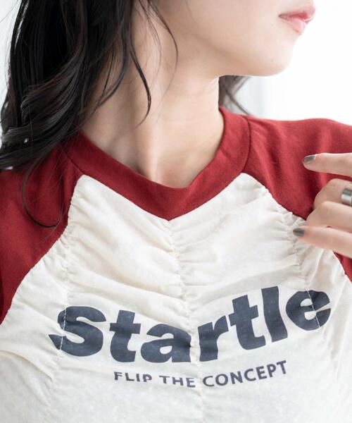 WEGO（ウィゴー）の「WEGO/シャーリングラグランT（Tシャツ/カットソー・レディース・ブラック/ワイン・FREE）」の5枚目の写真