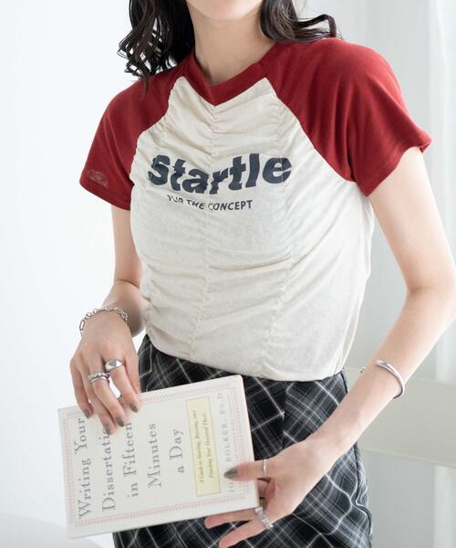 WEGO（ウィゴー）の「WEGO/シャーリングラグランT（Tシャツ/カットソー・レディース・ブラック/ワイン・FREE）」の9枚目の写真