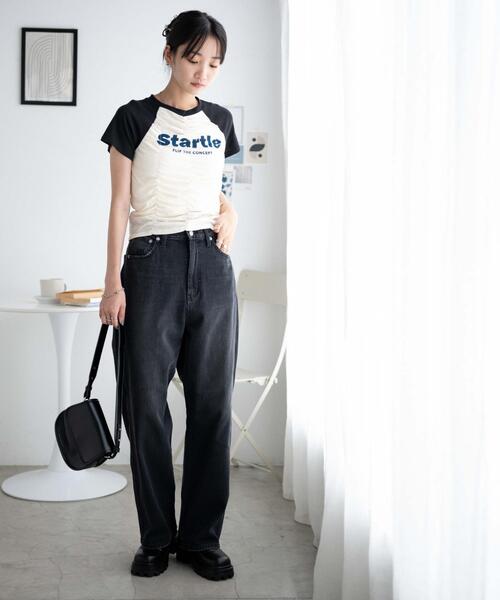 WEGO（ウィゴー）の「WEGO/シャーリングラグランT（Tシャツ/カットソー・レディース・ブラック/ワイン・FREE）」の13枚目の写真