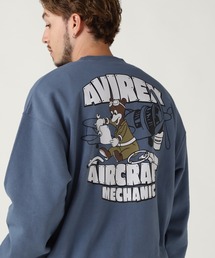 《WEB&DEPOT限定》FLIGHT MECHANIC CREW NECK SWEAT / フライトメカニック クルーネック スウェット / AVIREX / アヴィレックス