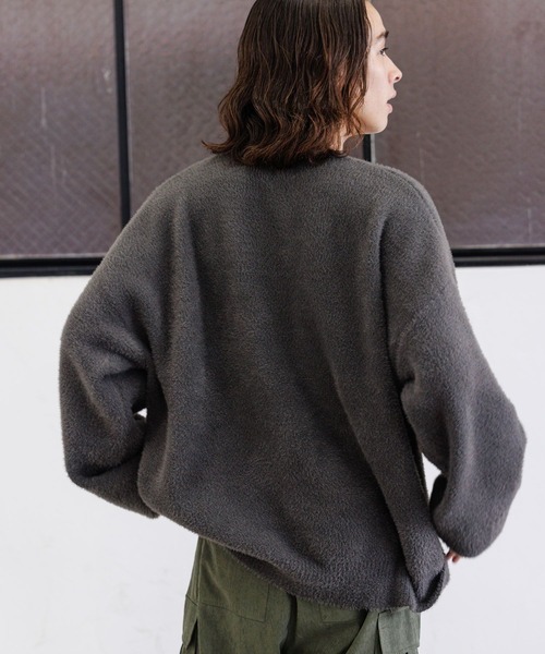 PBLIM（ページボーイリム）の「PBLIM/GTOシャギーニット（ニット/セーター・レディース・カーキ/グレー/ネイビー・FREE）」の12枚目の写真