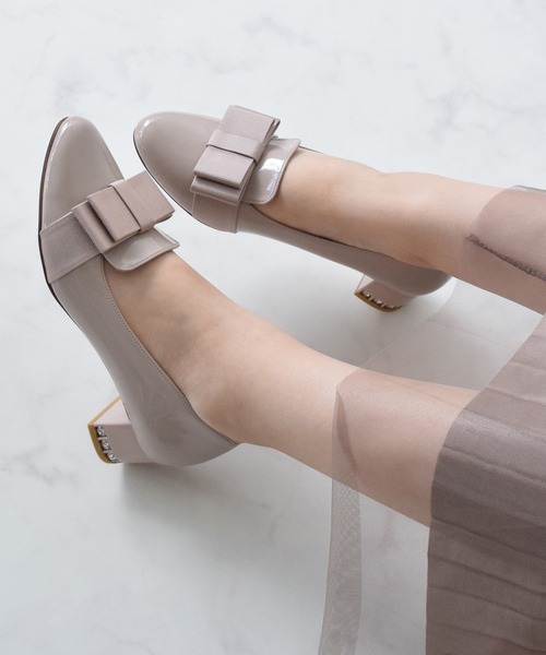 Bridget Birkin（ブリジットバーキン）の「【Bridget Birkin】ヒールアップリボンローファー(531614)（ローファー・レディース・ブラック/ベージュ/ネイビー/ライトベージュ・24.5/23.5/23/22.5/24）」の20枚目の写真