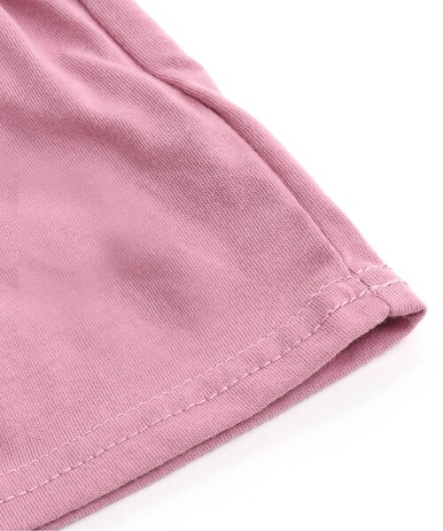 apres les cours（アプレレクール）の「ロゴ・ハート・花柄ペプラムチュニック（Tシャツ/カットソー・キッズ・ネイビー/アイボリー/ピンク/チャコール/ブルー/ベージュ/グリーン・100/110/120/90/140/80/130）」の20枚目の写真