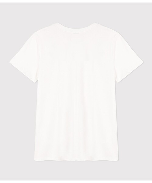 PETIT BATEAU（プチバトー）の「ライトジャージー半袖Ｔシャツ（Tシャツ/カットソー・レディース・ベージュ/ネイビー/ホワイト/ブラック・MEDIUM/XX-SMALL/LARGE/X-SMALL/SMALL）」の5枚目の写真