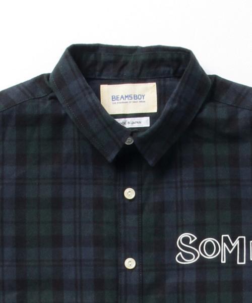 BEAMS BOY（ビームスボーイ）の「BEAMS BOY / タータンチェック プリント ドローコード ブルゾン（ブルゾン・レディース・ワイン/ネイビー・ONE SIZE）」の5枚目の写真