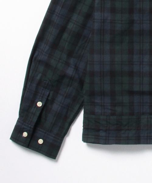 BEAMS BOY（ビームスボーイ）の「BEAMS BOY / タータンチェック プリント ドローコード ブルゾン（ブルゾン・レディース・ワイン/ネイビー・ONE SIZE）」の6枚目の写真