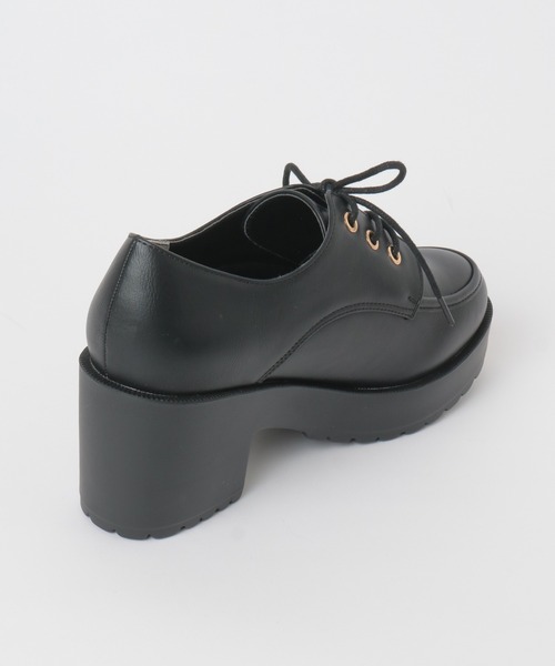 Honeys（ハニーズ）の「厚底ヒールマニッシュシューズ（ドレスシューズ・レディース・ブラック/ブラック系その他/ベージュ/ダークブラウン・S/M/L/LL）」の22枚目の写真