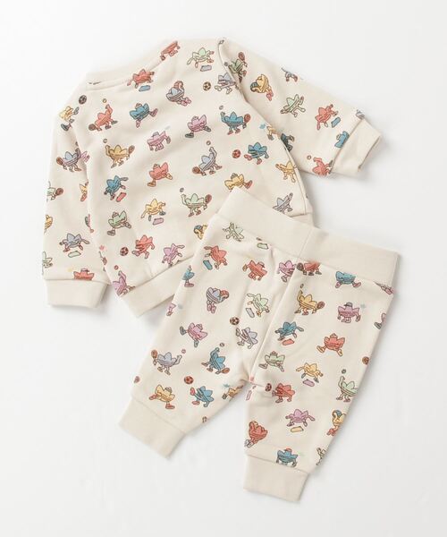 adidas（アディダス）の「グラフィック クルーネックスウェットシャツ セット キッズ / アディダスオリジナルス adidas Originals（スウェット・キッズ・ホワイト・90/80/100/70/60）」の9枚目の写真