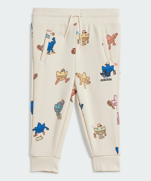 adidas（アディダス）の「グラフィック クルーネックスウェットシャツ セット キッズ / アディダスオリジナルス adidas Originals（スウェット・キッズ・ホワイト・90/80/100/70/60）」の4枚目の写真