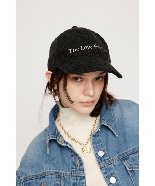 SLY(スライ)の「WARM LOGO CAP ワーム ロゴ キャップ(キャップ・レディース・アイボリー/ブラック・FREE)」の2枚目の写真