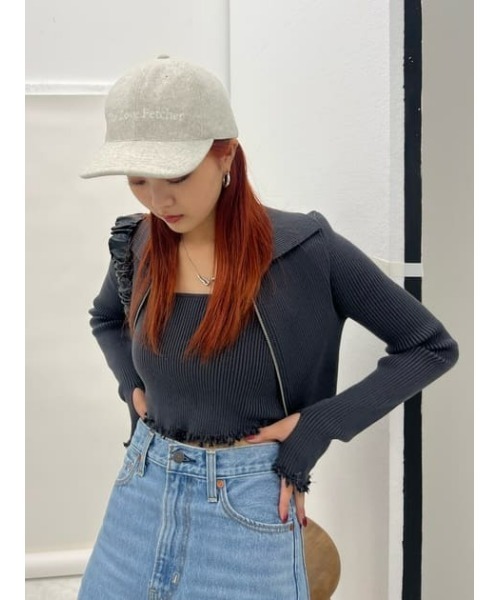 SLY(スライ)の「WARM LOGO CAP ワーム ロゴ キャップ(キャップ・レディース・アイボリー/ブラック・FREE)」の17枚目の写真