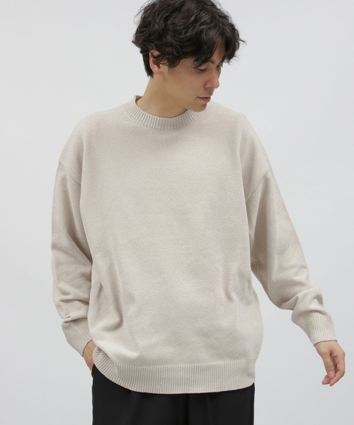 LAKOLE（ラコレ）の「マットモールテンジクプルオーバー / 199910（ニット/セーター・メンズ・グレー/ライトグリーン/オレンジ/アイボリー/ネイビー・LARGE/MEDIUM/X-LARGE）」の3枚目の写真