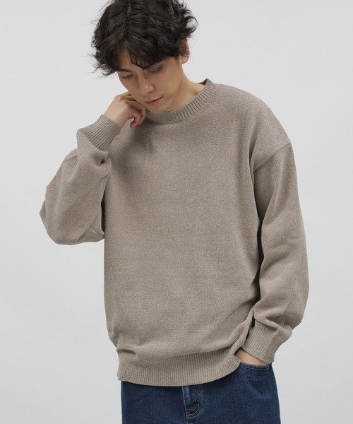 LAKOLE（ラコレ）の「マットモールテンジクプルオーバー / 199910（ニット/セーター・メンズ・グレー/ライトグリーン/オレンジ/アイボリー/ネイビー・LARGE/MEDIUM/X-LARGE）」の2枚目の写真