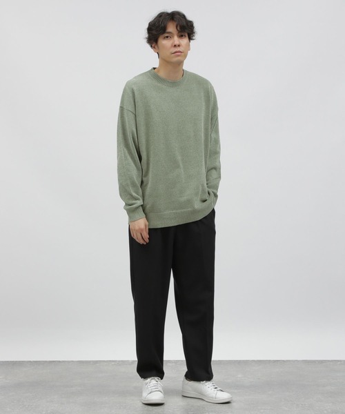 LAKOLE（ラコレ）の「マットモールテンジクプルオーバー / 199910（ニット/セーター・メンズ・グレー/ライトグリーン/オレンジ/アイボリー/ネイビー・LARGE/MEDIUM/X-LARGE）」の8枚目の写真