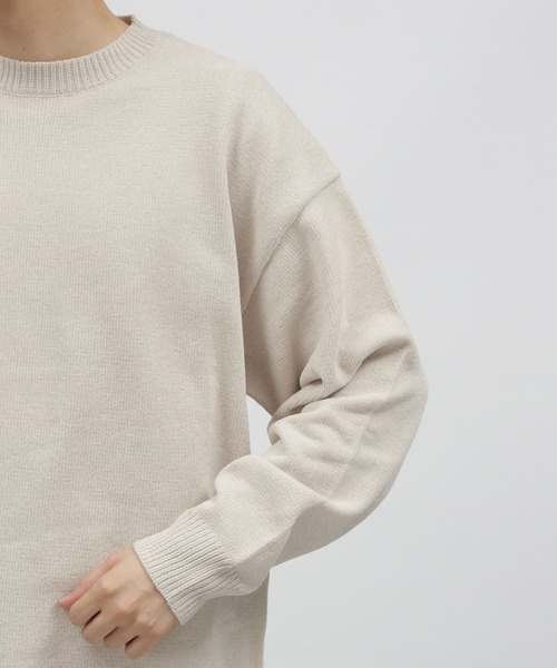 LAKOLE（ラコレ）の「マットモールテンジクプルオーバー / 199910（ニット/セーター・メンズ・グレー/ライトグリーン/オレンジ/アイボリー/ネイビー・LARGE/MEDIUM/X-LARGE）」の15枚目の写真