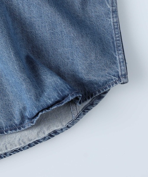 BACK NUMBER(バックナンバー)の「【BACK NUMBER】フラップポケットデニムシャツ(シャツ/ブラウス・レディース・ダークインディゴブルー・M)」の6枚目の写真