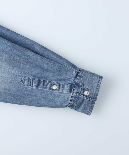 BACK NUMBER(バックナンバー)の「【BACK NUMBER】フラップポケットデニムシャツ(シャツ/ブラウス・レディース・ダークインディゴブルー・M)」の9枚目の写真