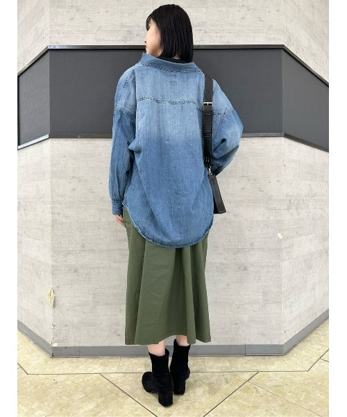 BACK NUMBER】フラップポケットデニムシャツ（シャツ/ブラウス）｜BACK